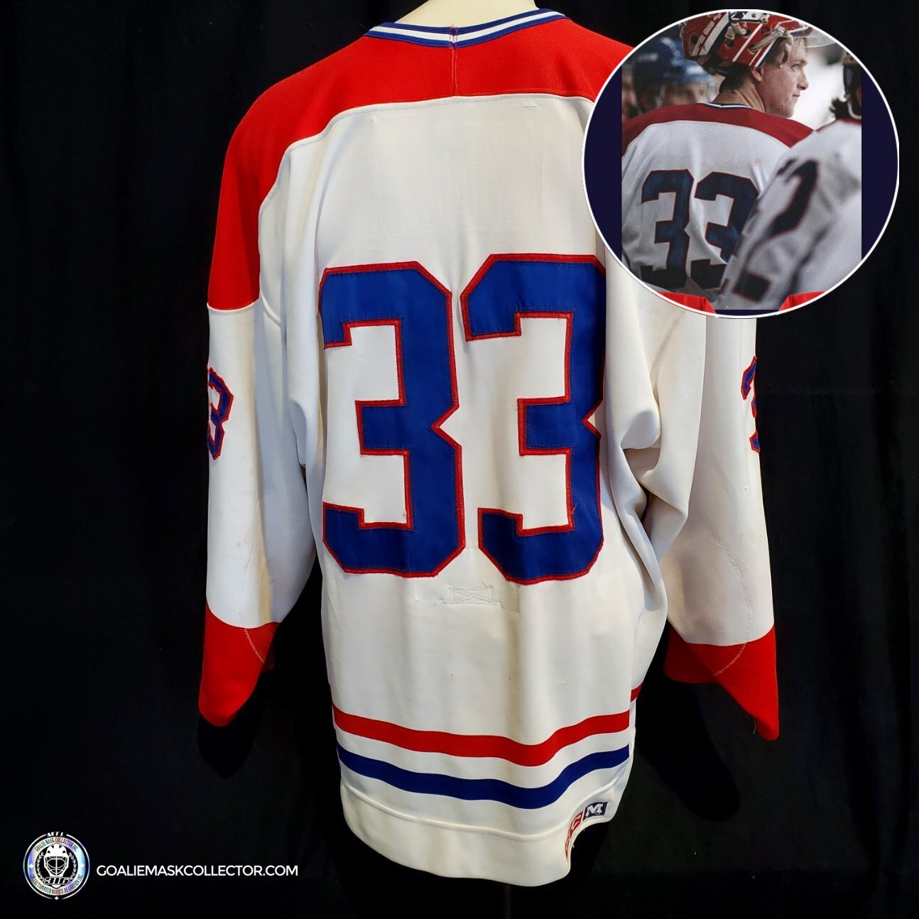 Patrick Roy Game Worn Jersey Montreal Canadiens White Circa 1988