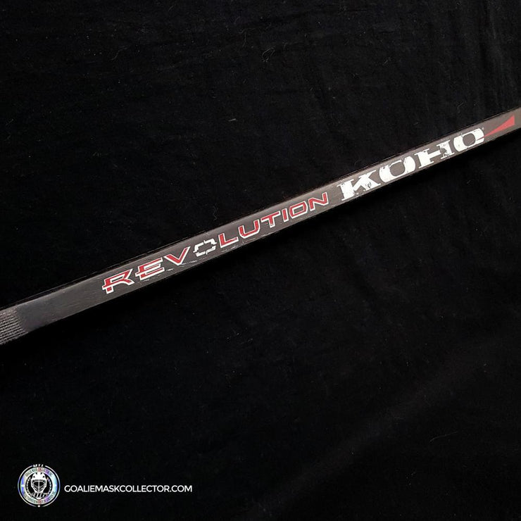Patrick Roy Goalie Stick Signed Koho Black Colorado Avalanche Game Issued Dated 10 Fev 1997 - SOLD