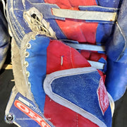 Patrick Roy Game Worn Goalie Pads KOHO REVOLUTION Full Set 1993-94 Montreal Canadiens Glove Blocker and Pads Photomatched AS-02646 (gloves) + AS-02467 (pads)