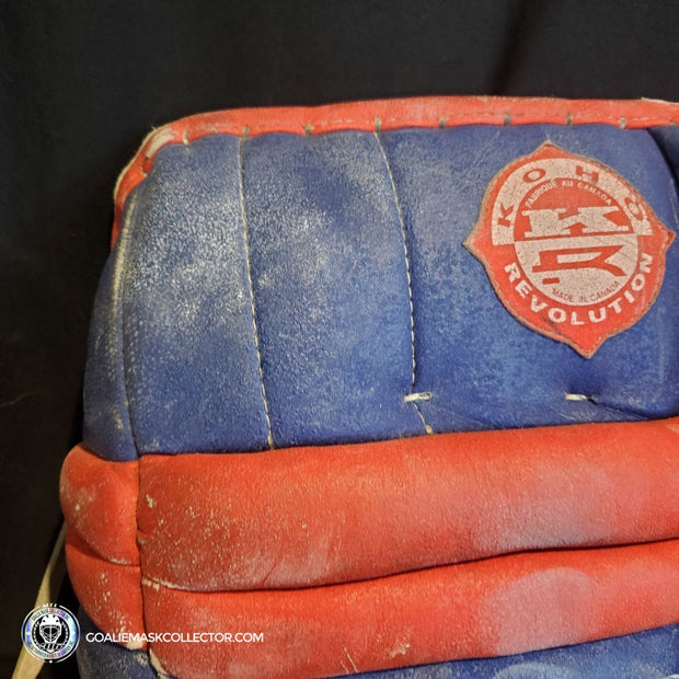 Patrick Roy Game Worn Goalie Pads KOHO REVOLUTION Full Set 1993-94 Montreal Canadiens Glove Blocker and Pads Photomatched AS-02646 (gloves) + AS-02467 (pads)