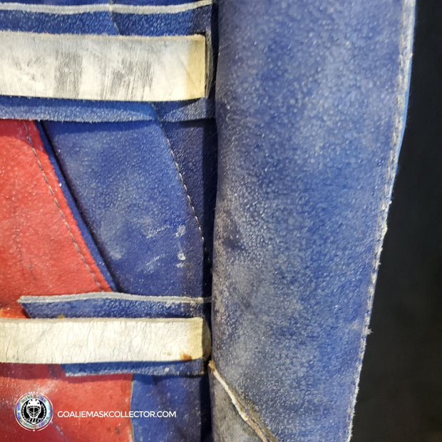 Patrick Roy Game Worn Goalie Pads KOHO REVOLUTION Full Set 1993-94 Montreal Canadiens Glove Blocker and Pads Photomatched AS-02646 (gloves) + AS-02467 (pads)