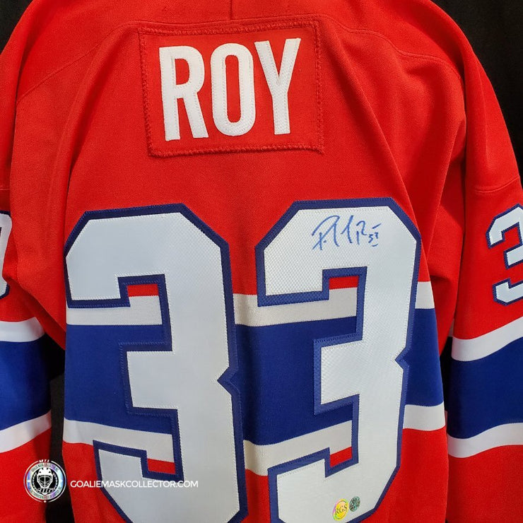 Patrick Roy Canadiens CCM Signed Jersey w/JSA COA