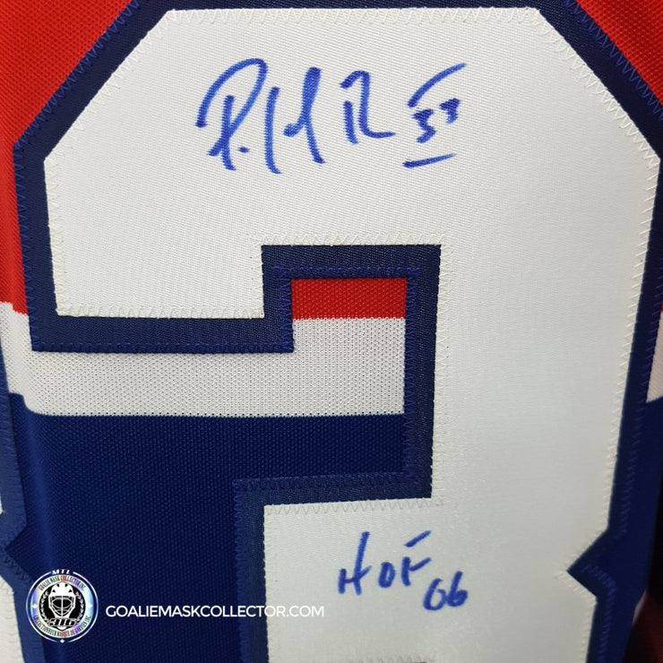 Patrick Roy Montreal Canadiens Signed Jersey CCM Authentic Vintage Wit –  Goalie Mask Collector