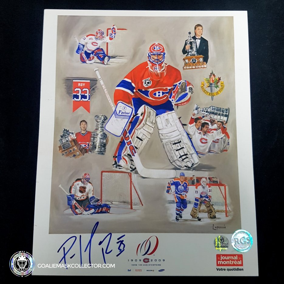 Patrick Roy Signed 8 x 10 inch Image AS-00808 - SOLD