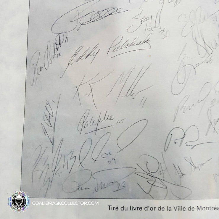 Patrick Roy Signed Copy of the City of Montreal's Livre d'Or 1993 Cup Year - SOLD