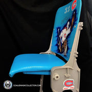Patrick Roy Signed Original Montreal Forum Seat Blue #33 with Paint Brush by Cayer Limited Edition 1 of 1 - SOLD