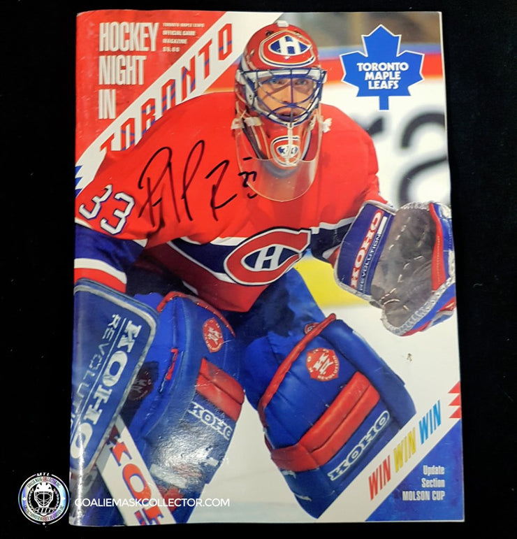 Patrick Roy Signed Hockey Night In Toronto Magazine