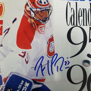 Patrick Roy Signed Les Canadiens Calendrier Magazine 1995-1996 - WAREHOUSE
