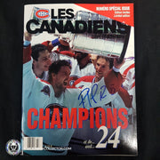 Patrick Roy Signed Les Canadiens Champions Special Issue Limited Edition Magazine