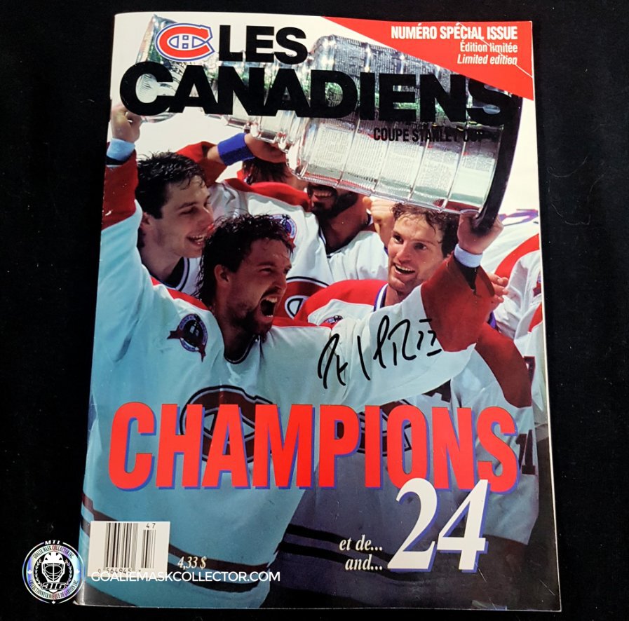 Patrick Roy Signed Les Canadiens Champions Special Issue Limited Edition Magazine