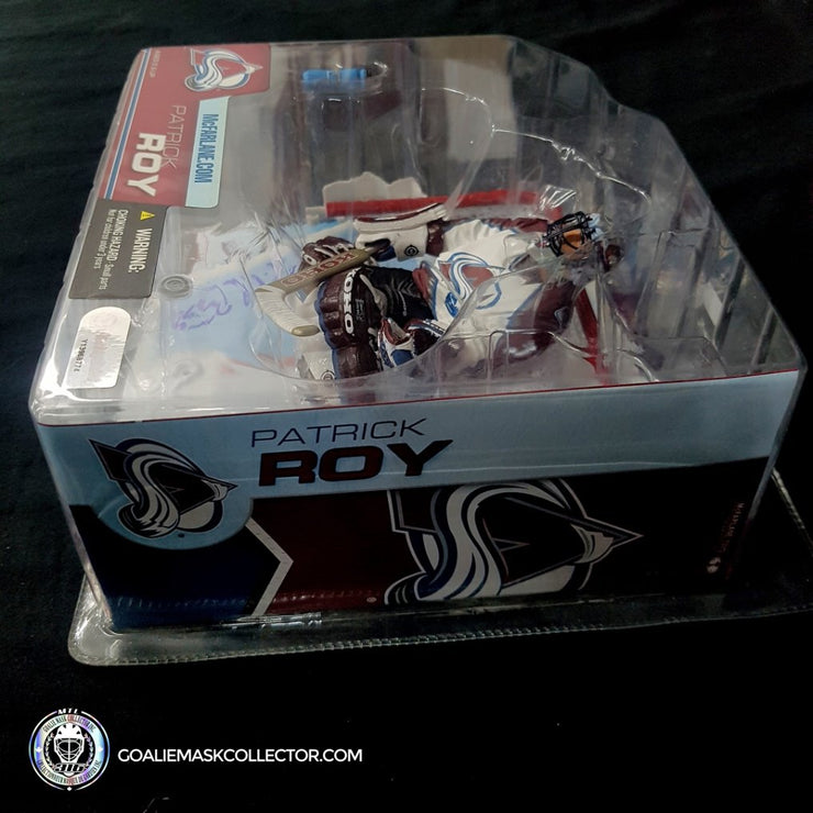 Patrick Roy Signed McFarlane Colorado Avalanche Figurine AS-00837 - SOLD