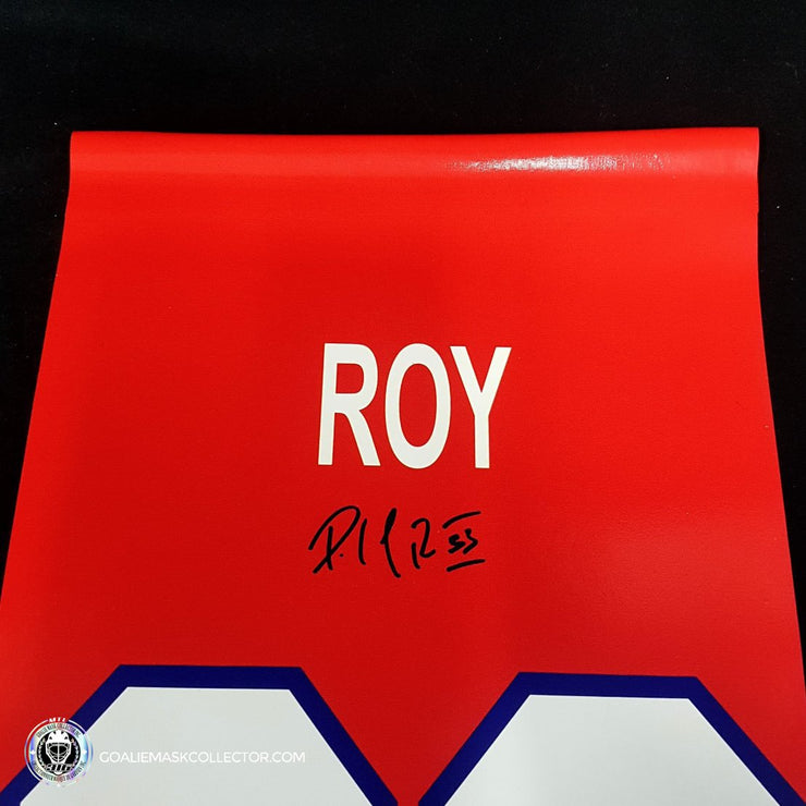 Patrick Roy Signed Montreal Canadiens Retirement 1984-1995 Banner 12 x 28 in -SOLD OUT