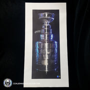 Patrick Roy Signed Unframed Stanley Cup Canvas Banner 39 x 20 inch