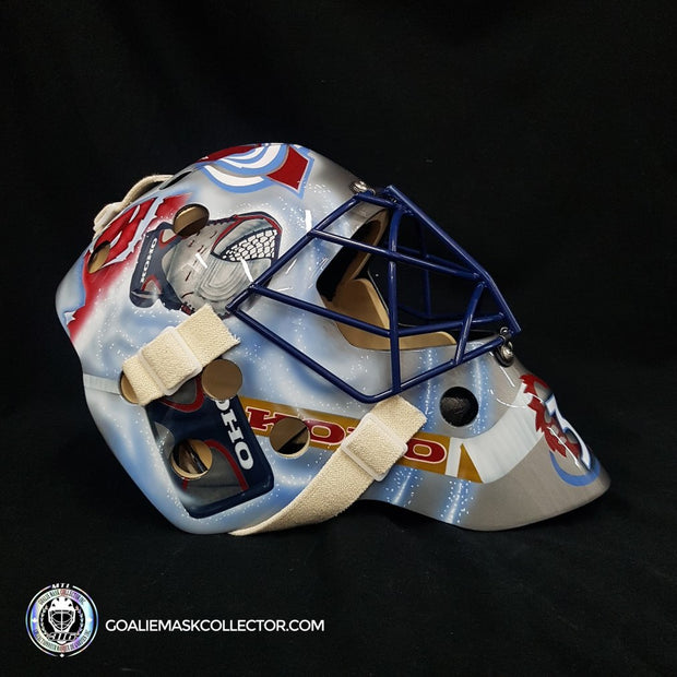 Patrick Roy Unsigned Goalie Mask "THE GEAR COLLECTION" Koho Pad Set Colorado