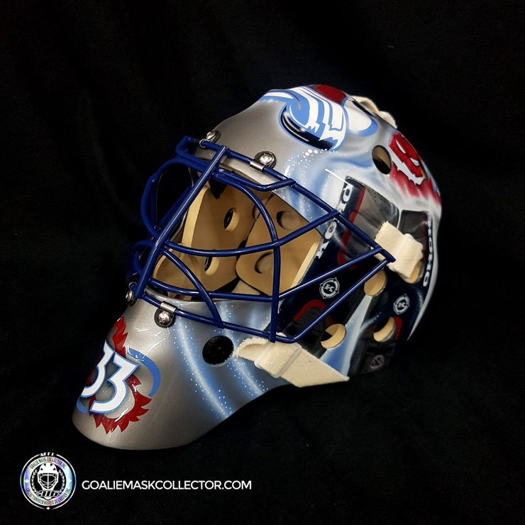 Patrick Roy Unsigned Goalie Mask "THE GEAR COLLECTION" Koho Pad Set Colorado