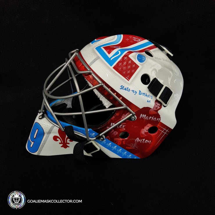 Francouz Adds Special Touch to Goalie Mask