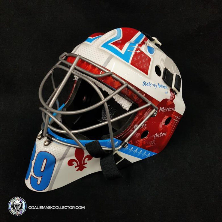 Pavel Francouz Goalie Mask Unsigned 2022 Colorado Tribute