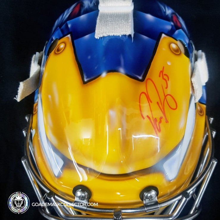 Pekka Rinne Signed Goalie Mask Nashville V2 Ironpred Signature Edition Autographed