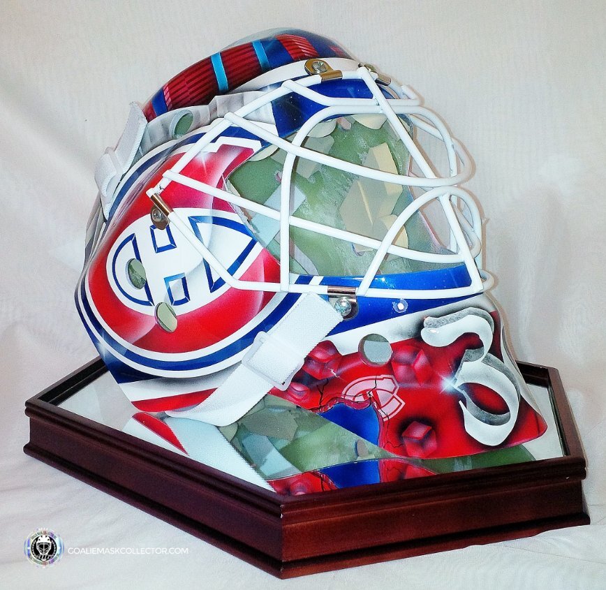 Peter Budaj Unsigned Goalie Mask Montreal Tribute