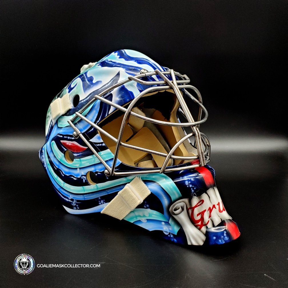 Philipp Grubauer Goalie Mask Unsigned 2021 Seattle V2 Tribute