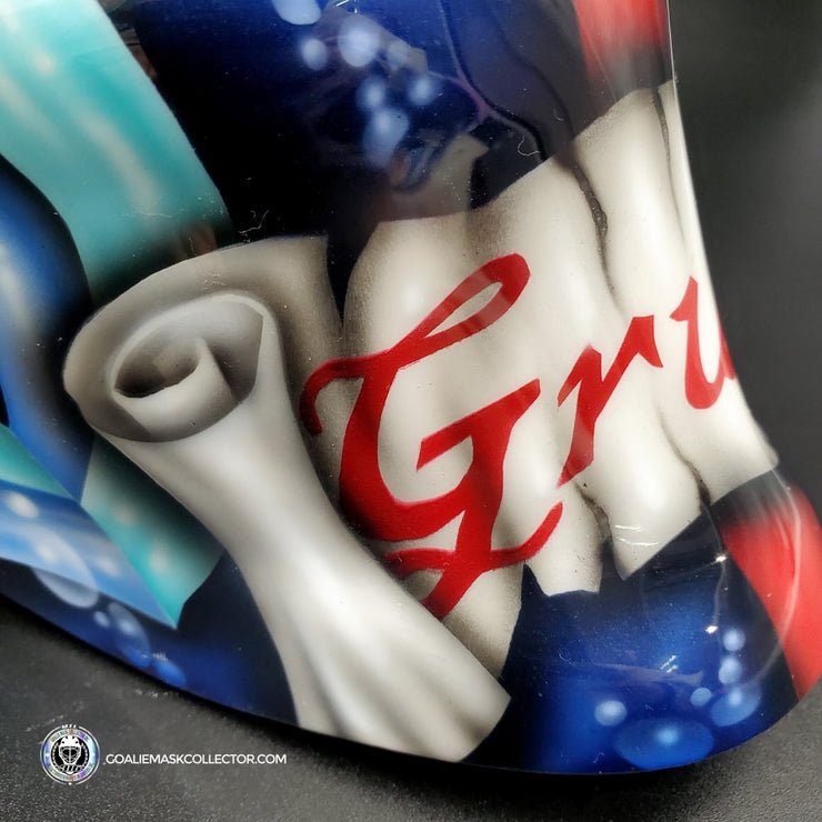 Philipp Grubauer Goalie Mask Unsigned 2021 Seattle V2 Tribute