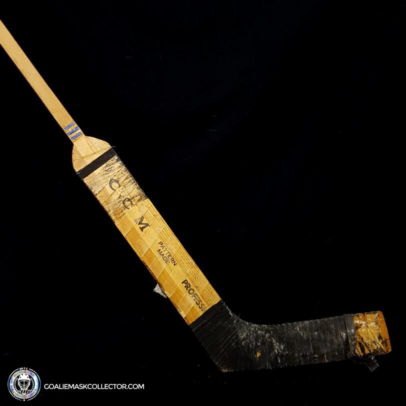 Jacques Plante CCM Game Used Stick Montreal Canadiens. Goalie Mask Collector.