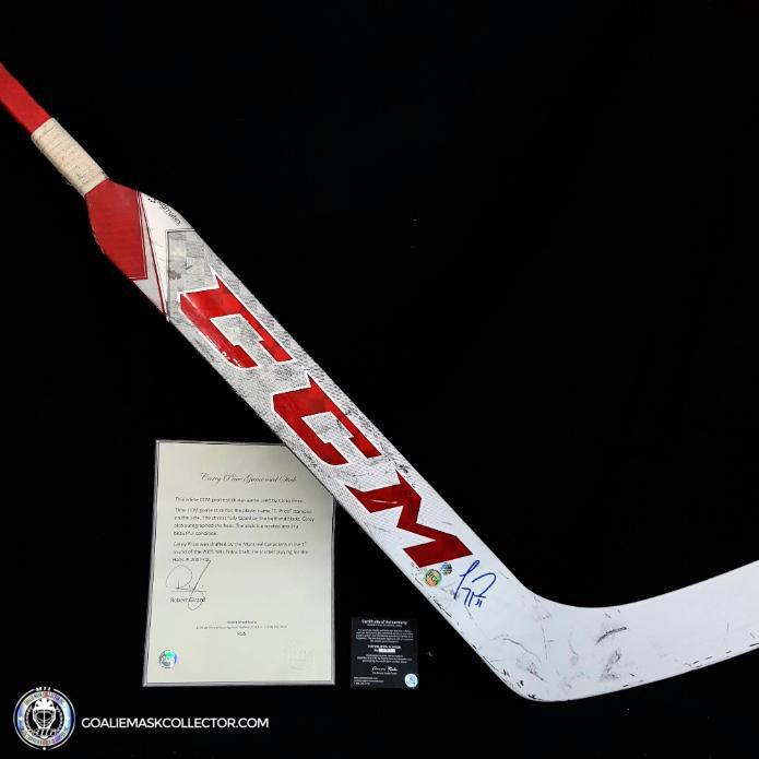 Carey Price CCM Game Used Stick Signed Montreal Canadiens. Goalie Mask Collector.
