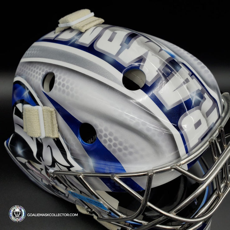 Custom Painted Goalie Mask: Rampage On Junior Shell