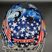 Rick Dipietro Goalie Mask Unsigned New York Tribute
