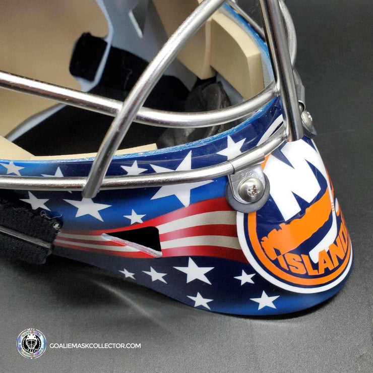 Rick Dipietro Goalie Mask Unsigned New York Tribute