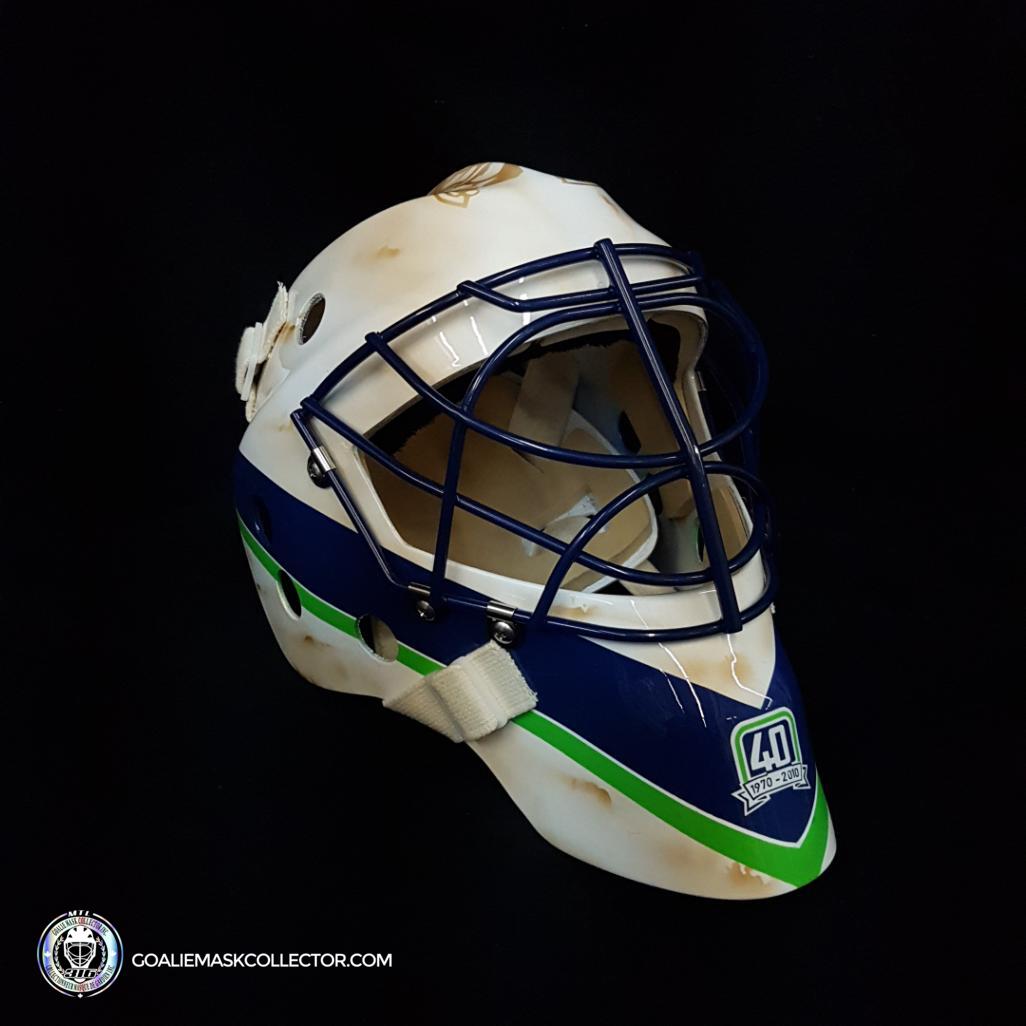 Roberto Luongo Unsigned Goalie Mask Vancouver 50th Anniversary Tribute