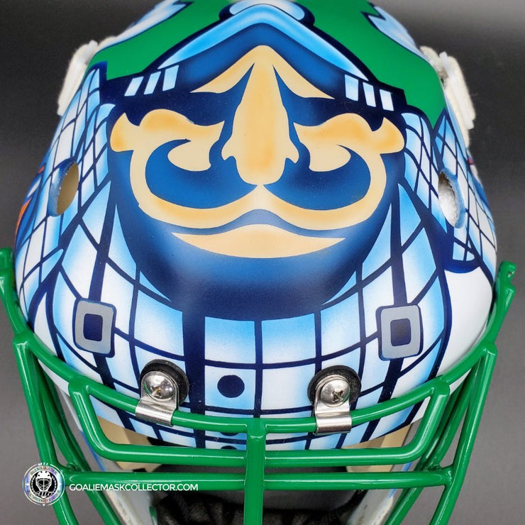 Roberto Luongo Goalie Mask Unsigned 2011 Vancouver "Johnny Canuck" Tribute