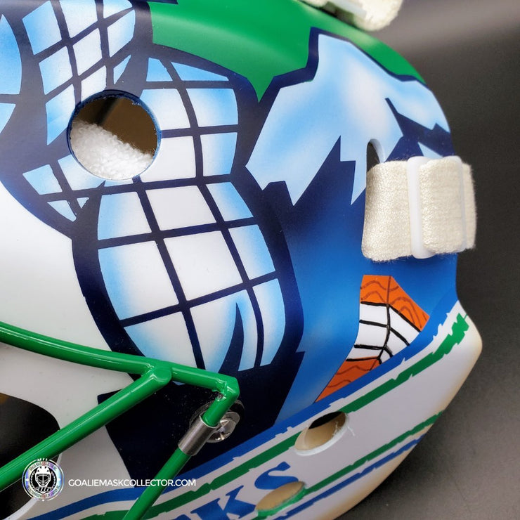 Roberto Luongo Goalie Mask Unsigned 2011 Vancouver "Johnny Canuck" Tribute