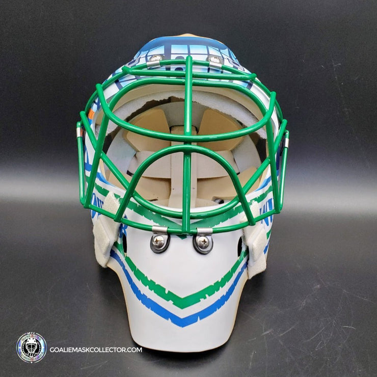 Roberto Luongo Goalie Mask Unsigned 2011 Vancouver "Johnny Canuck" Tribute