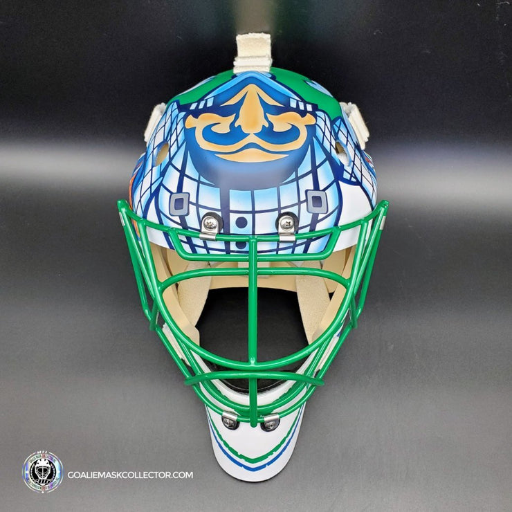 Roberto Luongo Goalie Mask Unsigned 2011 Vancouver "Johnny Canuck" Tribute