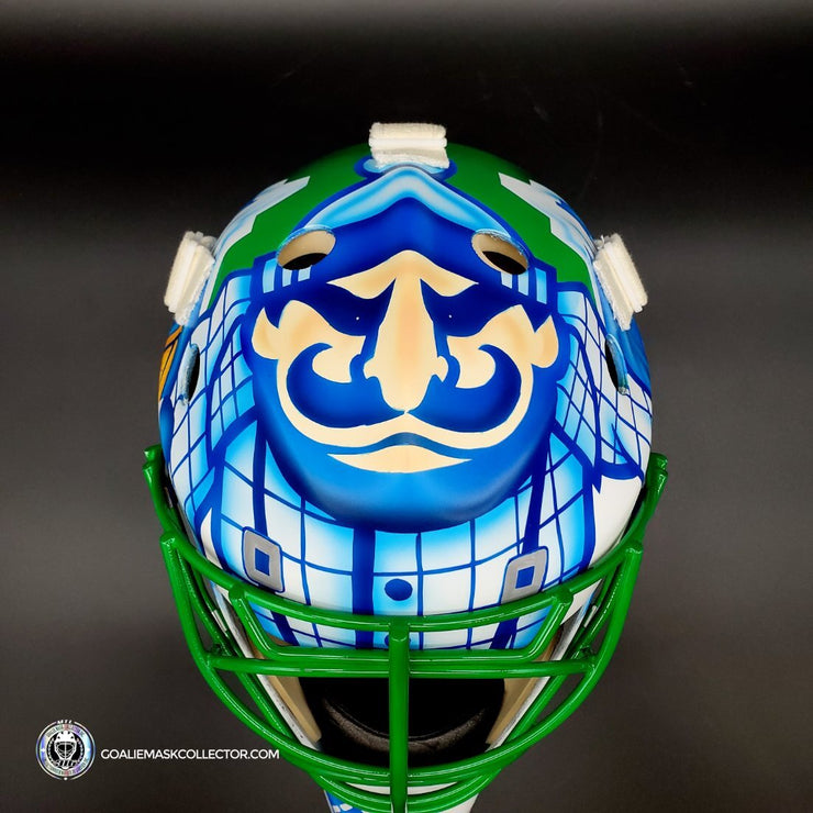 Roberto Luongo Goalie Mask Unsigned 2011 Vancouver "Johnny Canuck" Tribute