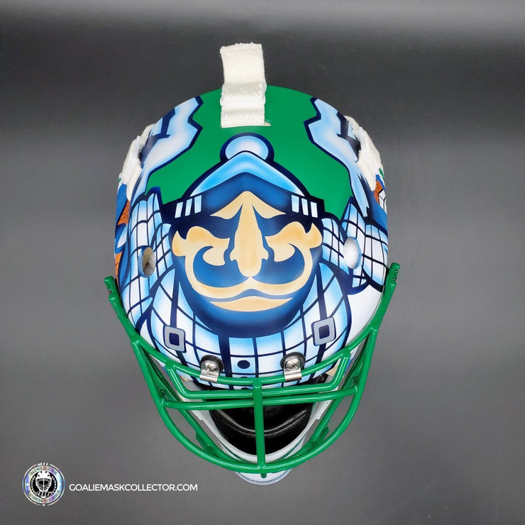 Roberto Luongo Goalie Mask Unsigned 2011 Vancouver "Johnny Canuck" Tribute