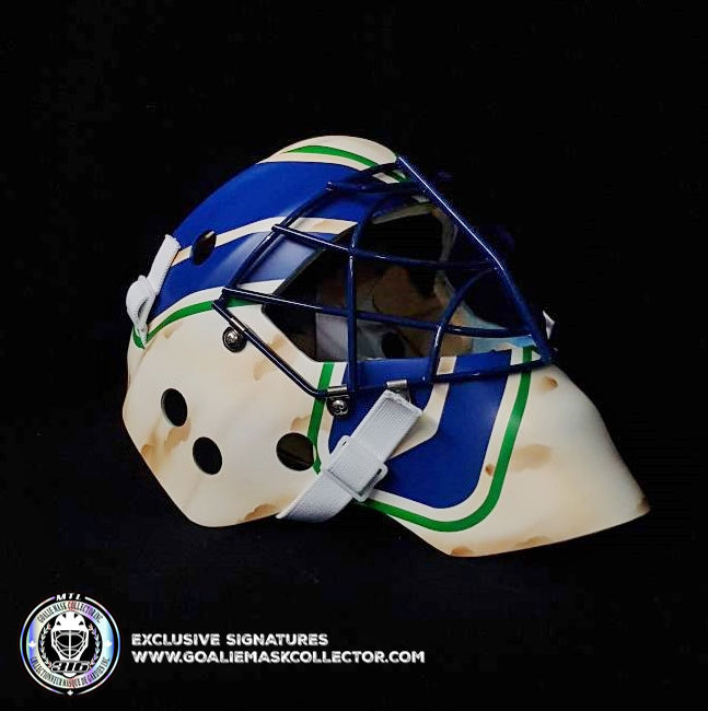 Roberto Luongo Unsigned Goalie Mask 2013 Vancouver V2 Tribute