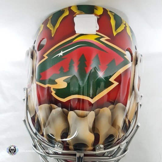 Dwanye Roloson Unsigned Goalie Mask Minnesota Tribute