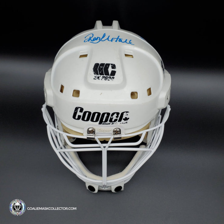 Ron Hextall Signed Goalie Mask Cooper Cage SK Autographed AS Edition