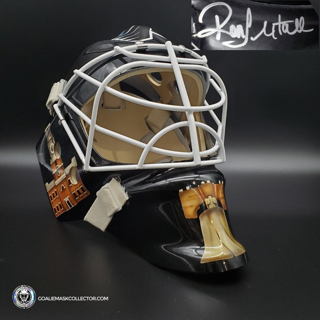 Ron Hextall Signed Goalie Mask Philadelphia BELLS 1996 Signature Edition. Goalie Mask Collector.