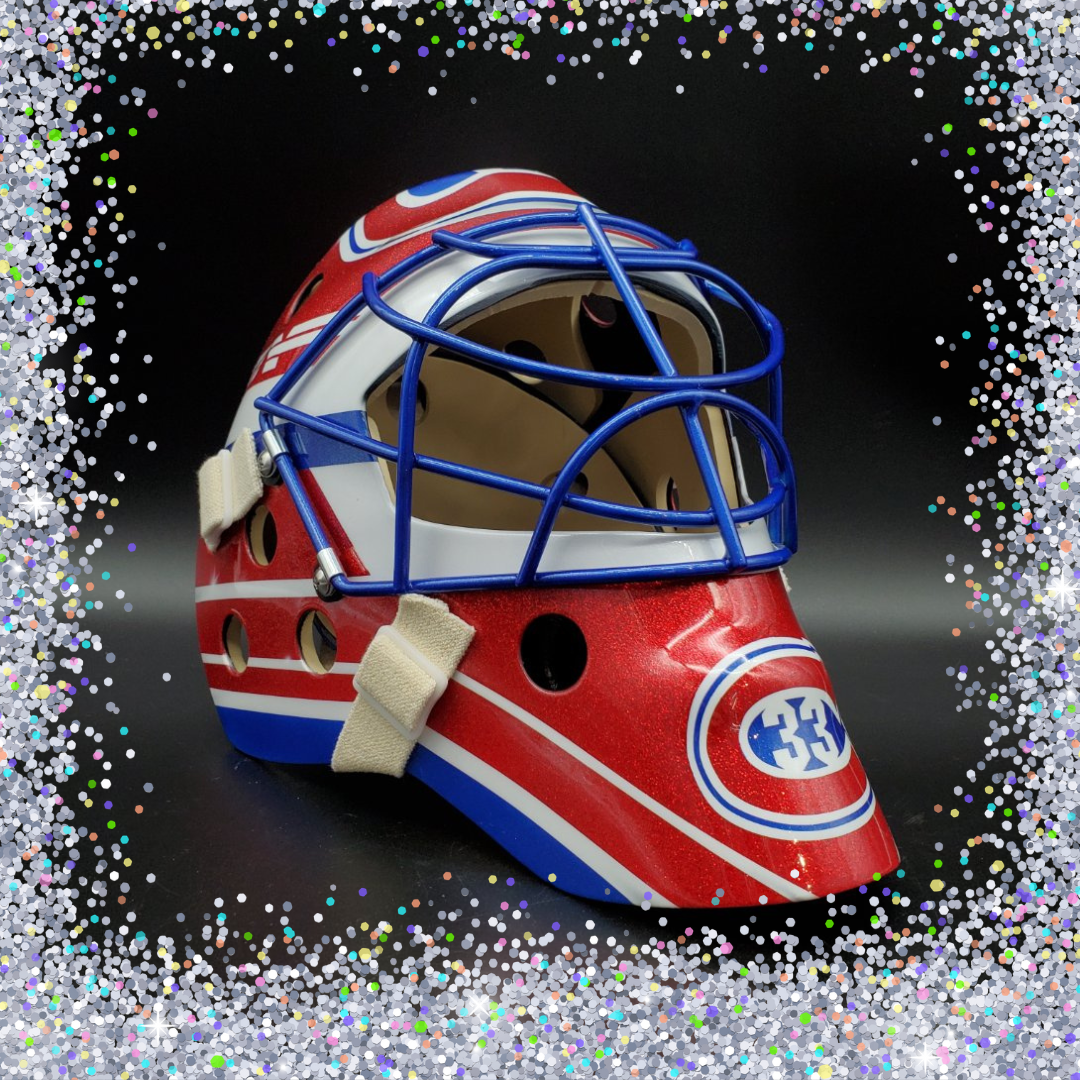Patrick Roy Unsigned Goalie Mask "The Man Glitter Collection" Montreal Classic Tribute