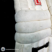 Patrick Roy Game Worn Used Goalie Pads Set Lefebvre Ferland Brian's 1990-91 Complete Set Autographed LOA AS-01967 - SOLD