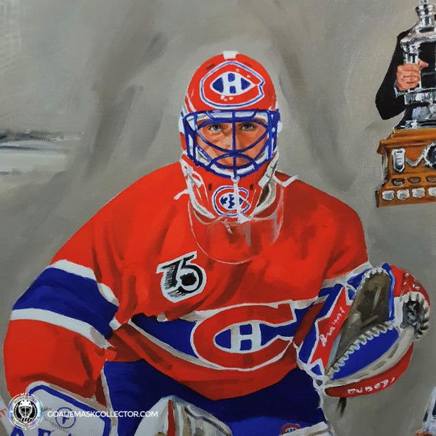 Patrick Roy Signed Lithography Canvas Lapensee 23 x 27 Limited Edition Unframed