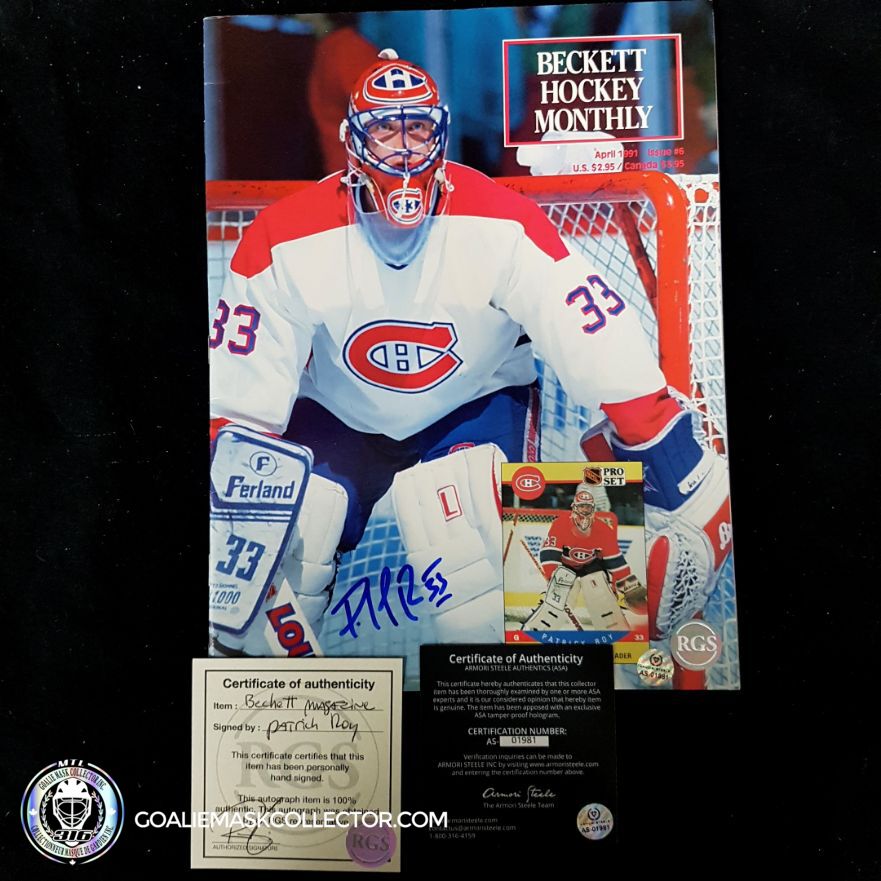 Patrick Roy Signed Beckett April 91 Magazine-SOLD