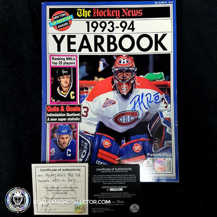 Patrick Roy The Hockey News 93-94 Magazine