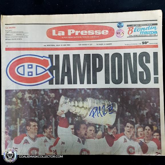 Patrick Roy Signed La Presse Magazine