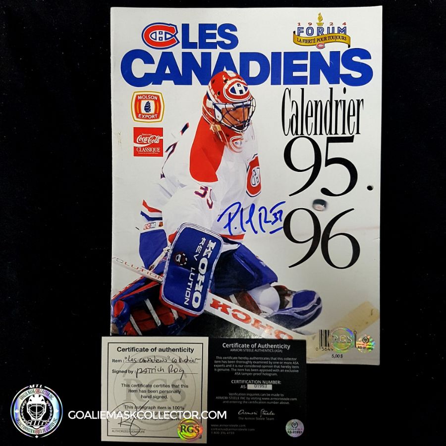 Patrick Roy Les Canadiens Calendrier 95-96 Magazine
