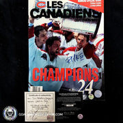 Patrick Roy Signed Champions 24 Les Canadiens Magazine