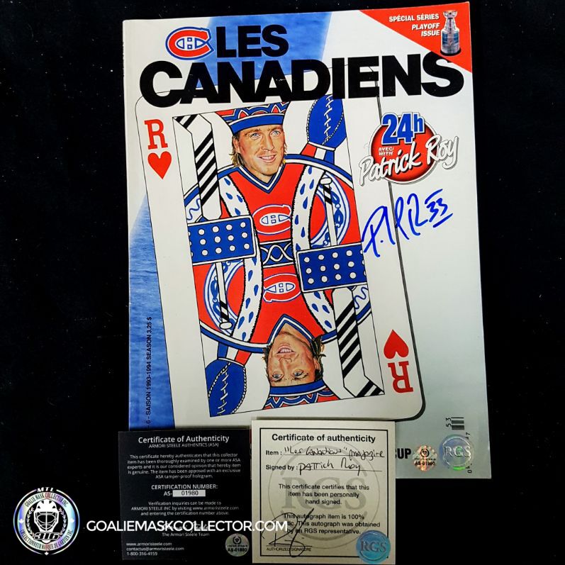 Patrick Roy Signed Les Canadiens Vol. 9 #6 Magazine 1993-1994 Season WAREHOUSE
